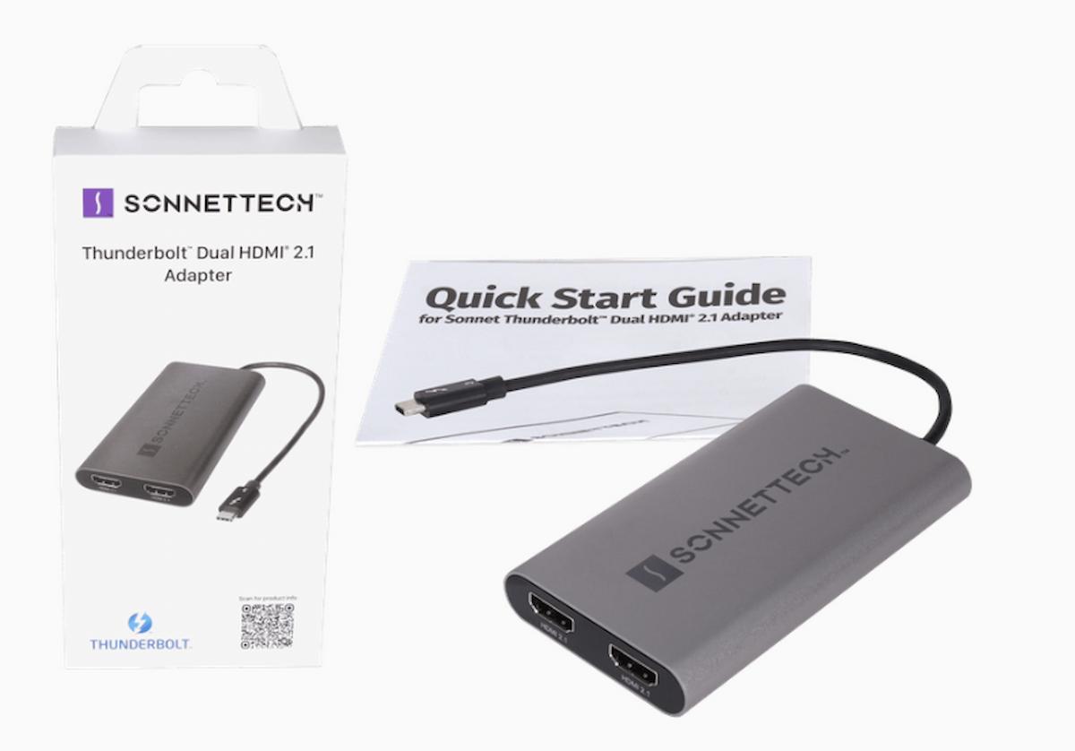 Sonnet Thunderbolt 3 Dual 4K HDMI 2.1 Adapter Sonnet Thunderbolt 3 Dual 4K HDMI 2.1 Adapter